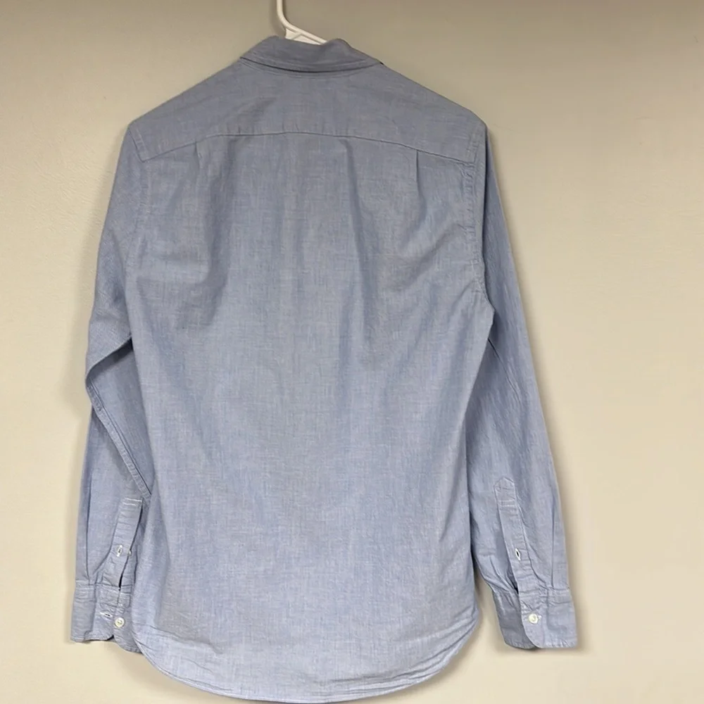 J Crew Mercantile Flex Fit Button Down shirt Blue, Small,  button collar cuffs